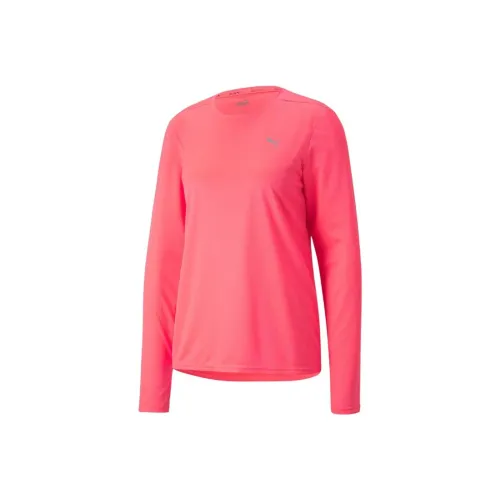 PUMA Running FAVORITE LS T-Shirts Women's Rose Red