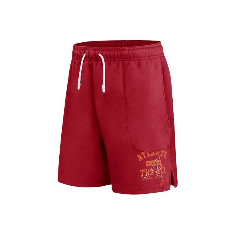Nike x MLB Statement Ballgame Sports Shorts Atlanta Braves Men's Red-0