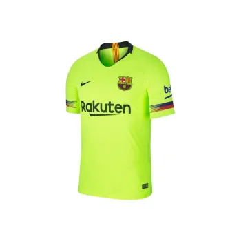 Nike FC Barcelona Vapor Match Away Jersey 2018/19 Soccer Jersey Men's Yellow Green