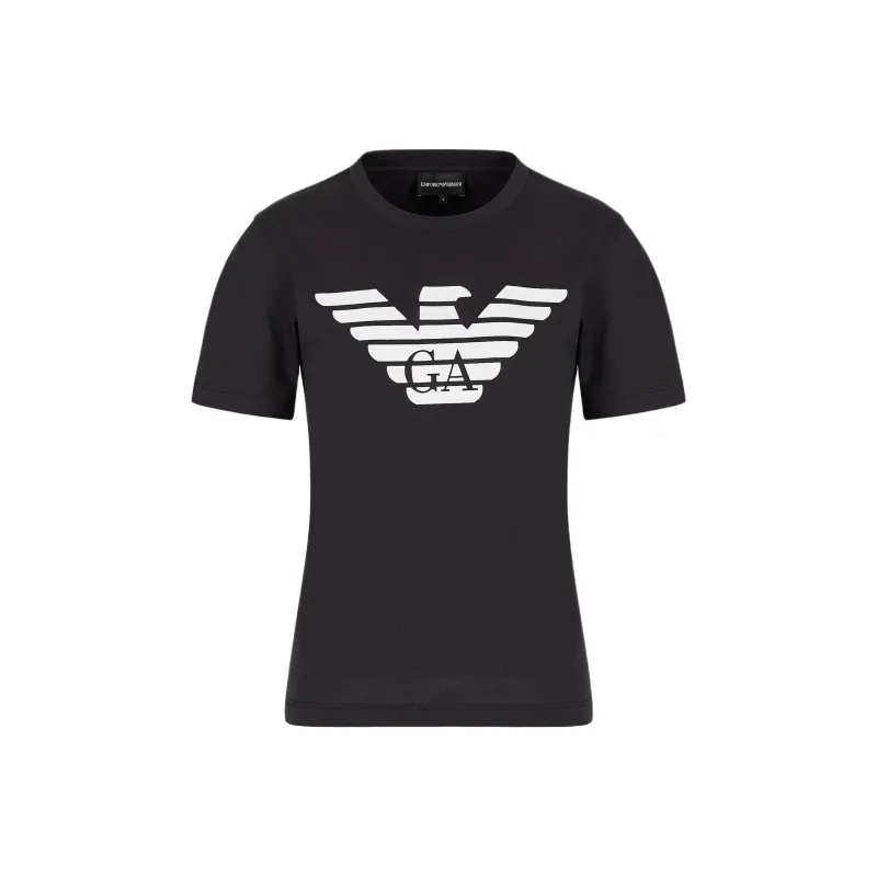 EMPORIO ARMANI Asv Organic jersey T shirt With Logo Print-0