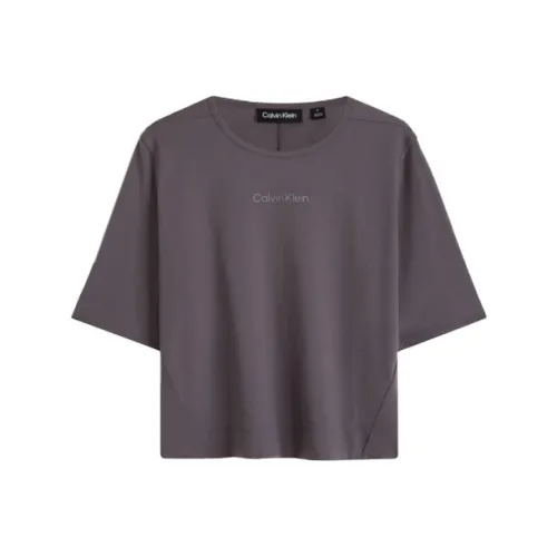 CALVIN KLEIN Regular T Shirt Women's Gray Tin Can