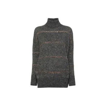 Brunello Cucinelli Oversized Turtleneck Knitted Jumper