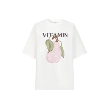 JZ. ANNAKRO Drop Shoulder Sleeve T Shirt Women's Ecru