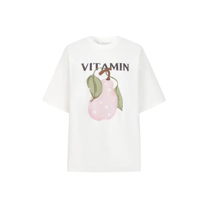 JZ. ANNAKRO Drop Shoulder Sleeve T Shirt Women's Ecru-0