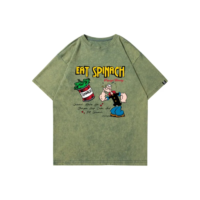 POPEYE Drop Shoulder Sleeve T Shirt Unisex-8