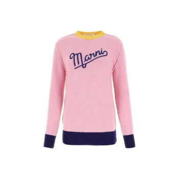 MARNI Logo Embroidered Crewneck Jumper