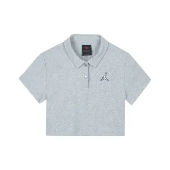JORDAN Crop Tops Women's Light Gray