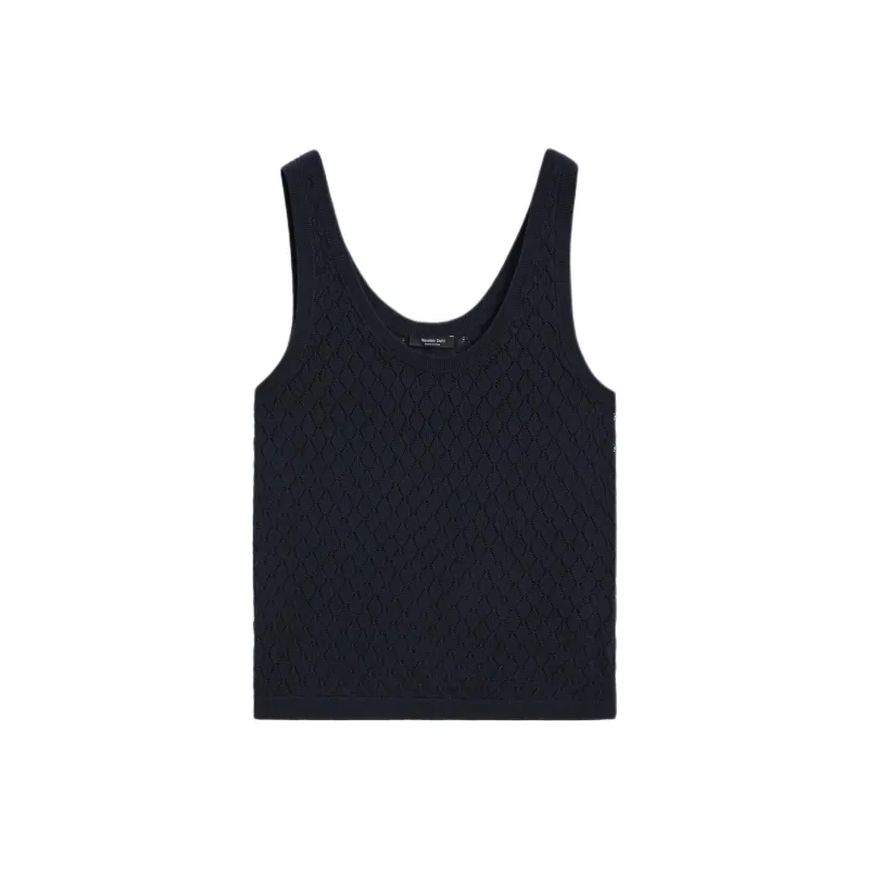 Massimo Dutti Tank Tops Women's Sea Blue-0