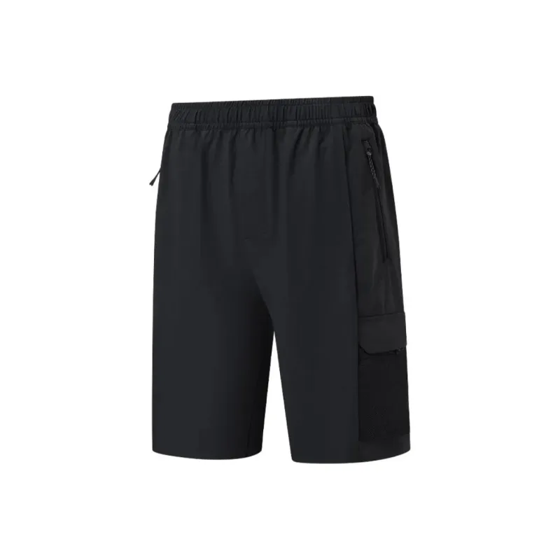 XTEP Variety Training Collection Sports Shorts Men's Jet Black-0