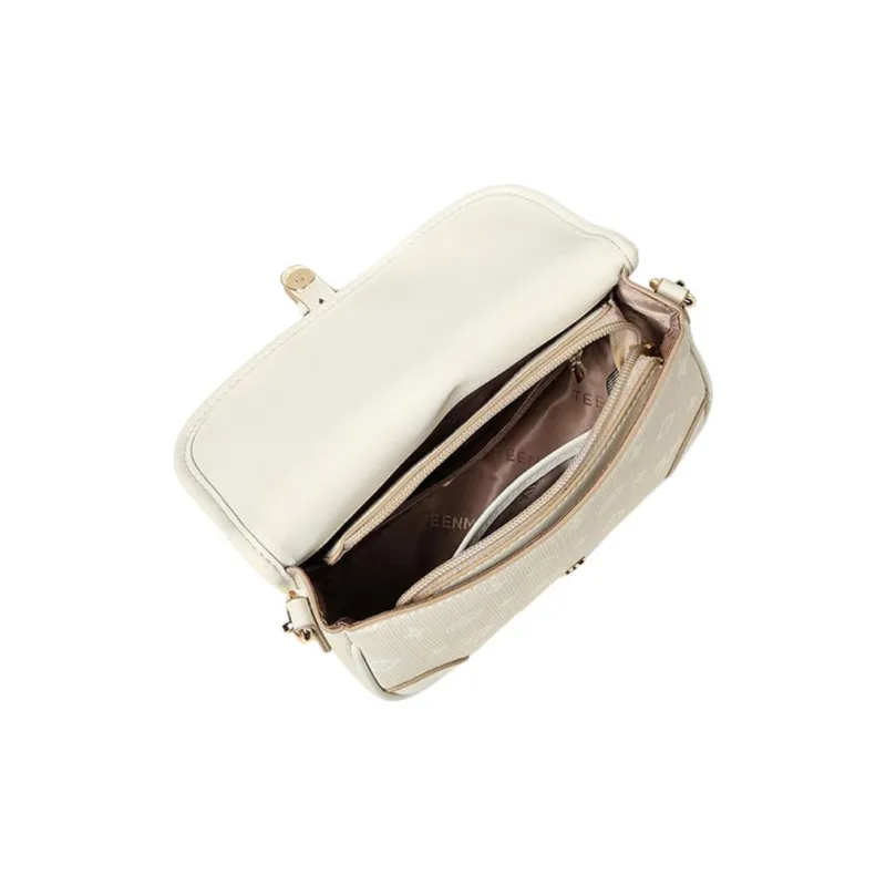 Teenmix PVC Crossbody Bag Shoulder Bag Mom Bag Regular Women's Coffee/Ecru/Sky Blue-12