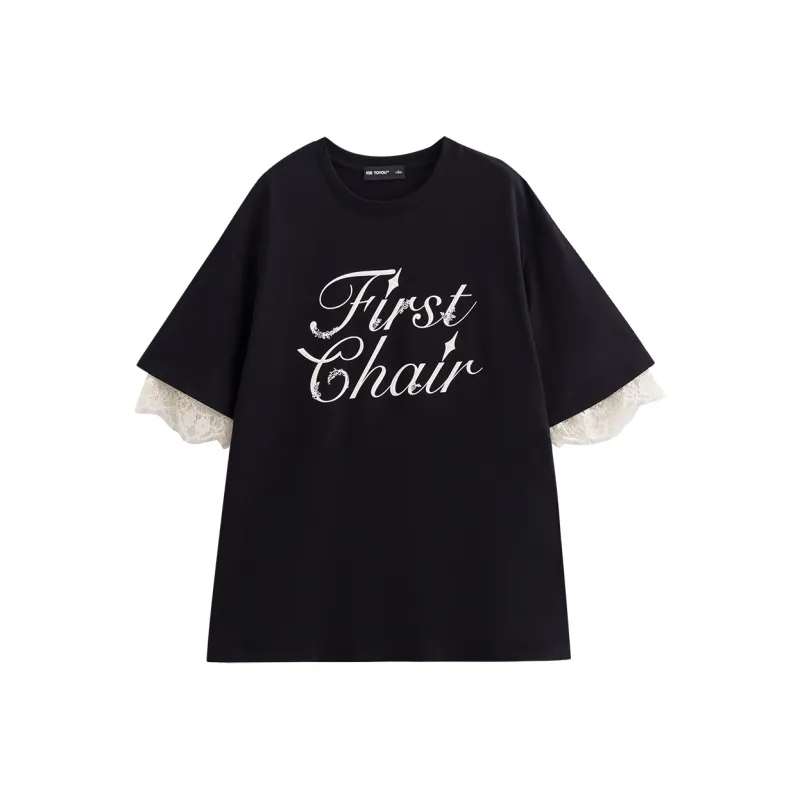 Initial Language T Shirt Women's-0