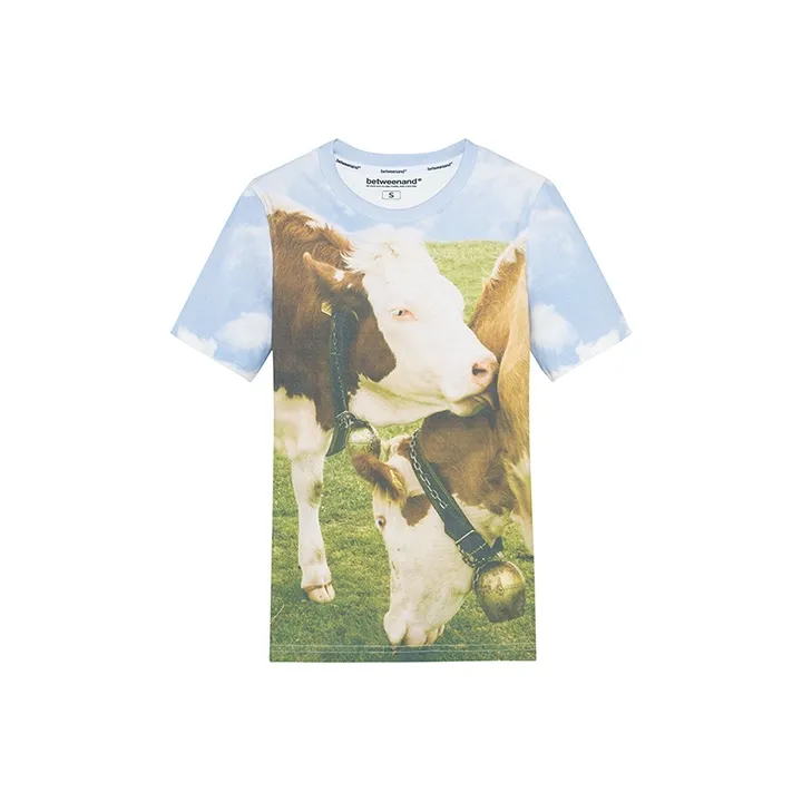 BETWEENAND T-Shirts Women's Cow Farm-0