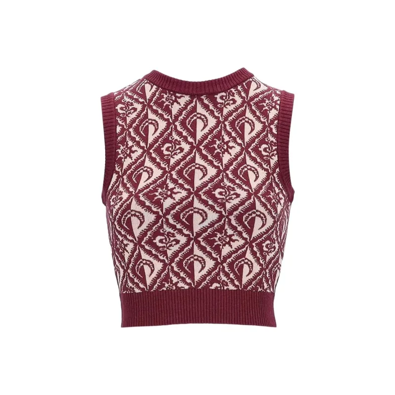 Marine Serre Moon Diamant Knitted Top-0