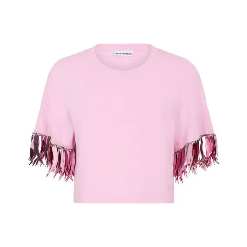 Paco Rabanne Dangle-detailing Cropped T-shirt