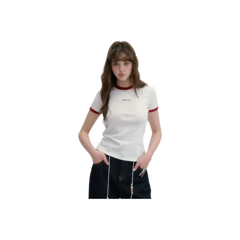Guuka Hero Set in Sleeve T Shirt Women's White-1