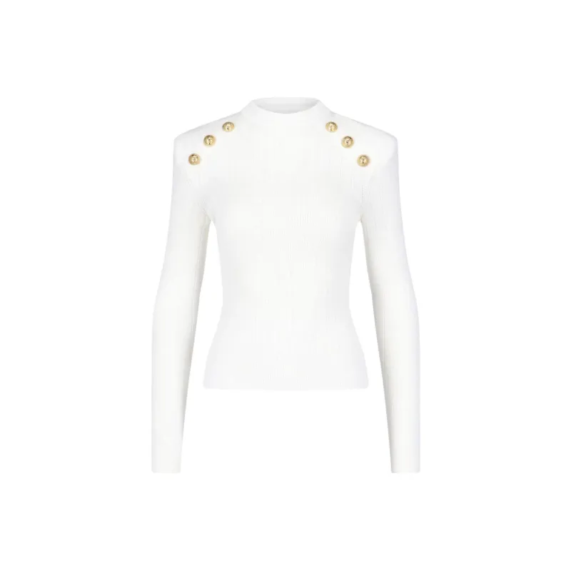 BALMAIN 6-Buttons Knit Jumper-0