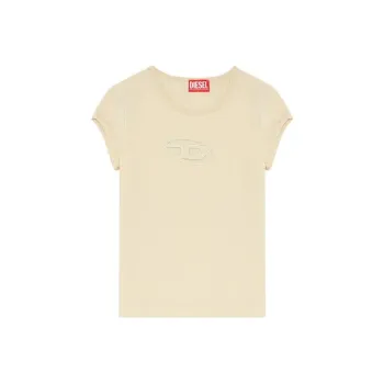 DIESEL Regular T Shirt Women's Beige Yellow