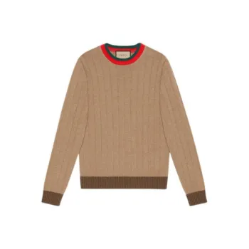 GUCCI Web Stripe neck Jumper