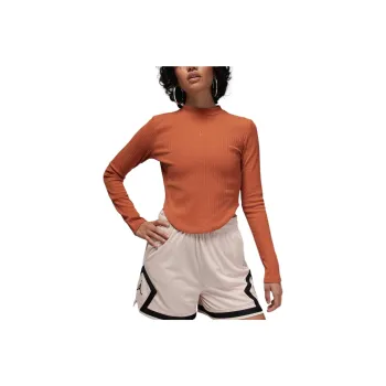 Jordan T Shirt Women's Gray Peach Red