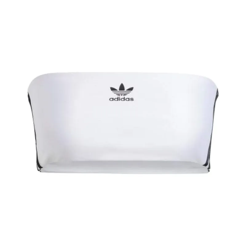 Adidas Originals ADICOLOR 3 STRIPES TUBE TOP Crop Top Women's White-0