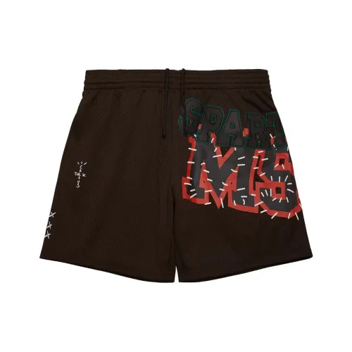 Travis Scott X Mitchell & Ness Michigan State Spartans Basketball Shorts