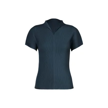 PLEATS PLEASE ISSEY MIYAKE T Shirt Women's Marine Blue