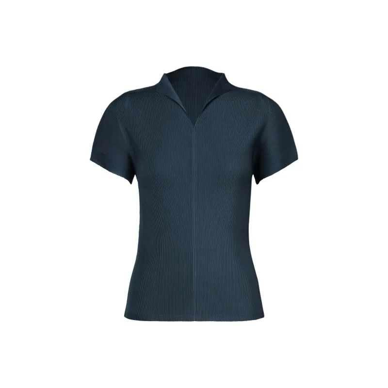 PLEATS PLEASE ISSEY MIYAKE Regular T Shirt Women's Marine Blue-0
