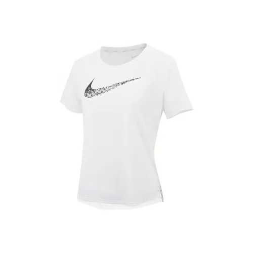 Nike Swoosh Run Women's Short Sleeve Running Top White