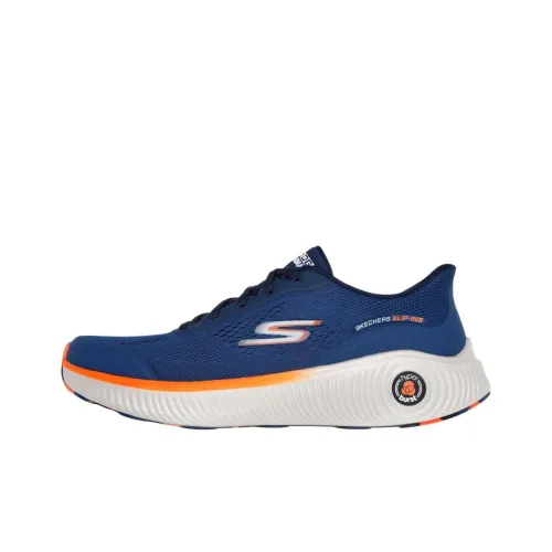 Skechers Breathable Low Top Casual Running Shoes Men's Marine Blue