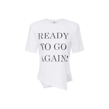 Elisabetta Franchi Asymmetric Jersey T Shirt