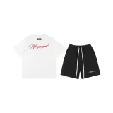 Set (White Red Top+Black Shorts)