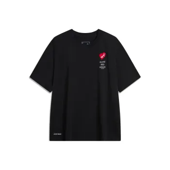 LiNing Drop Shoulder Sleeve T Shirt Women's Black
