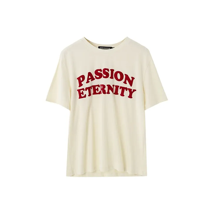 SOON FLOWER T Shirt Women's Beige-0
