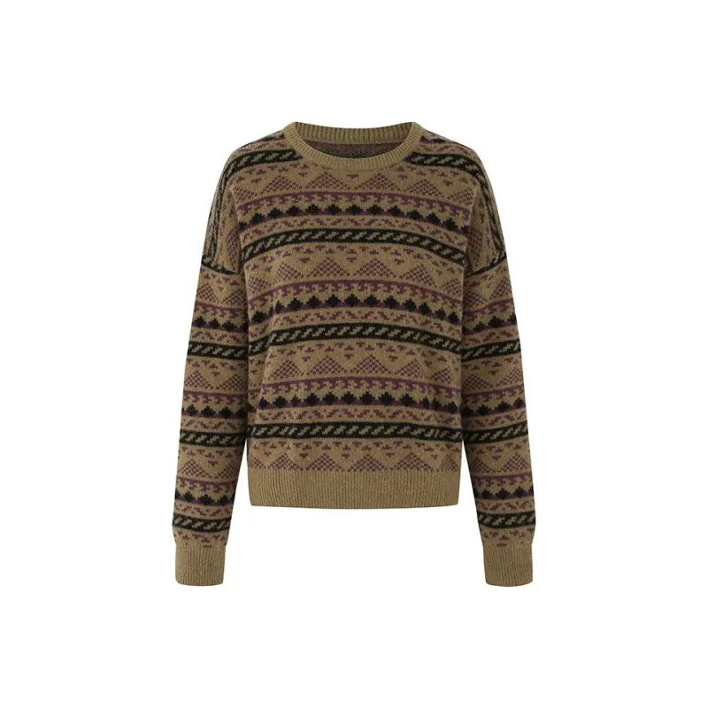 Elva' Island Sweater Women's Yellow Green-0