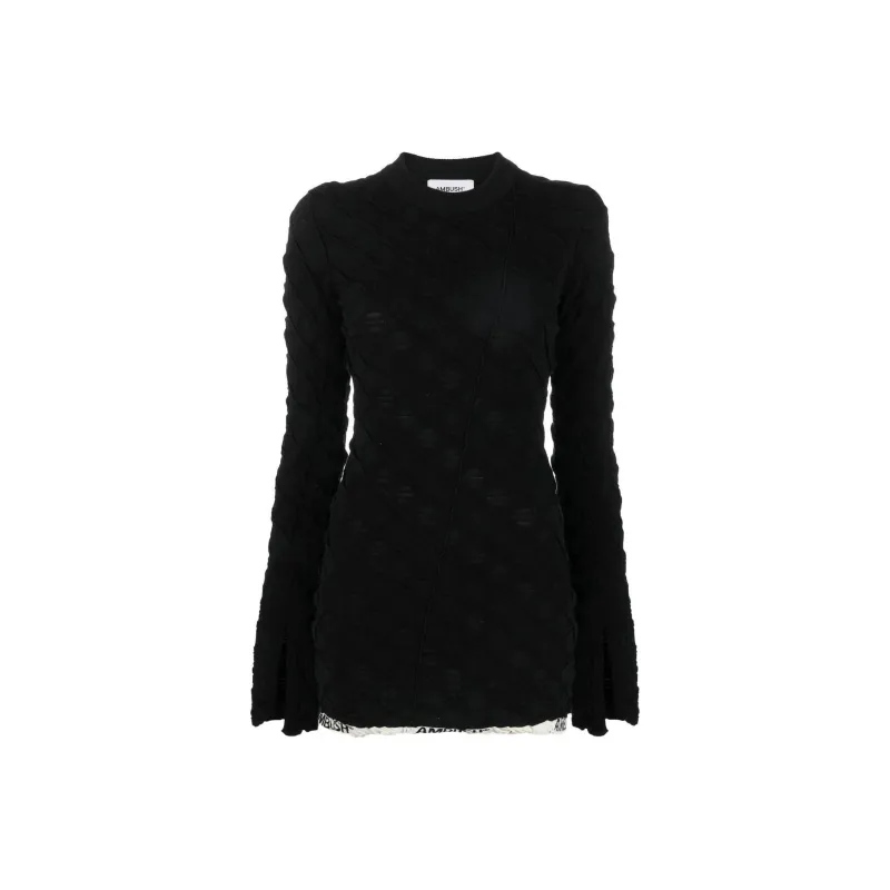 AMBUSH Textured Logo hem Knit Jumper-0