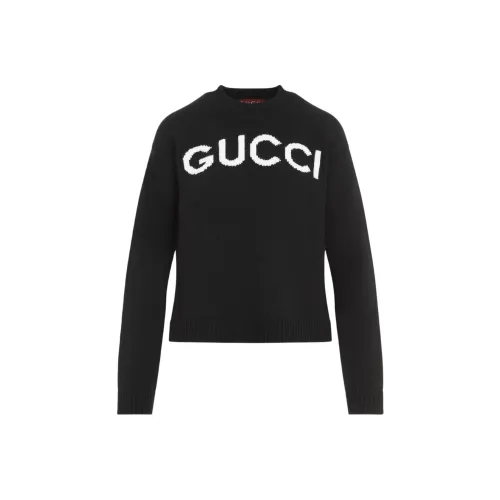 GUCCI Logo Intarsia Knit Sweater