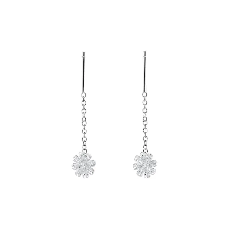 GIFT&CO S999 Fine Silver Drop Earrings Women's-6