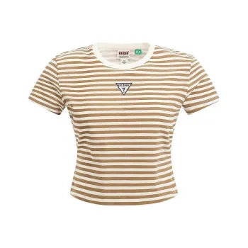 GUESS Crop Tops Women's White Stripes