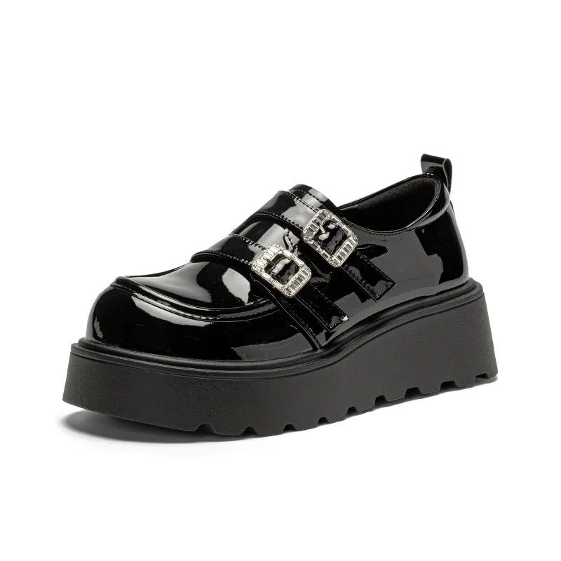 EXULL Q Loafers Women's Black/Beige-1