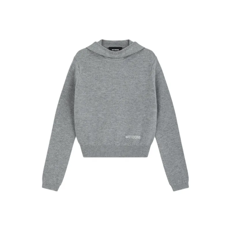 WE11DONE Logo embellished Hoodie-0