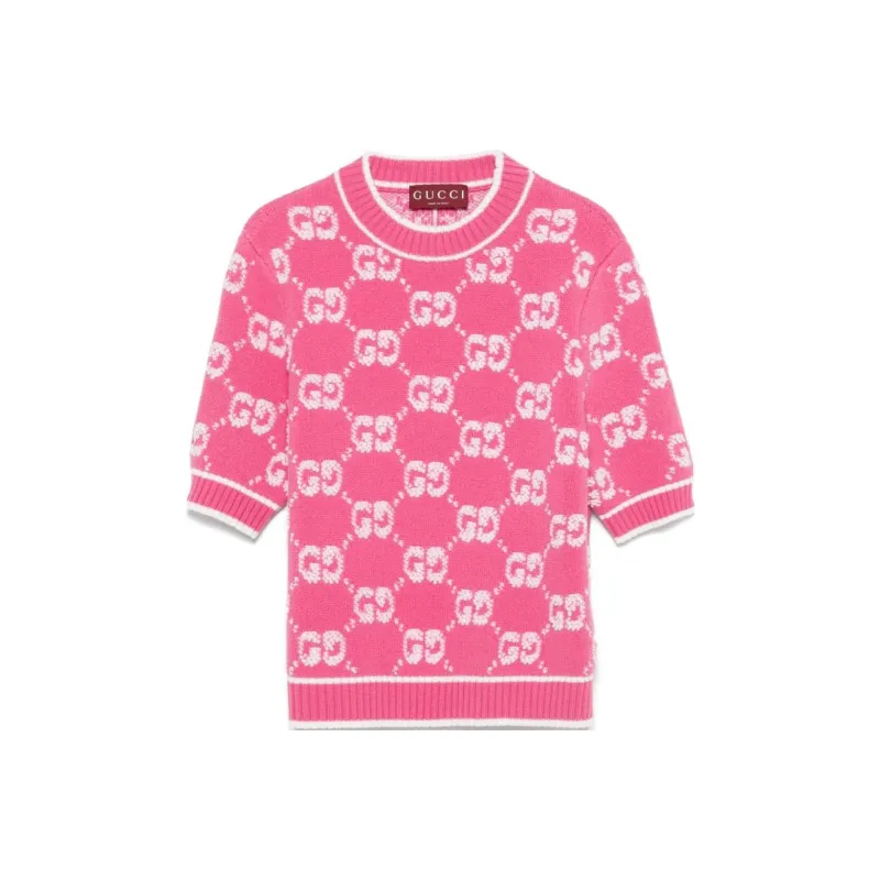 GUCCI Gg Jacquard Knitted Top-0