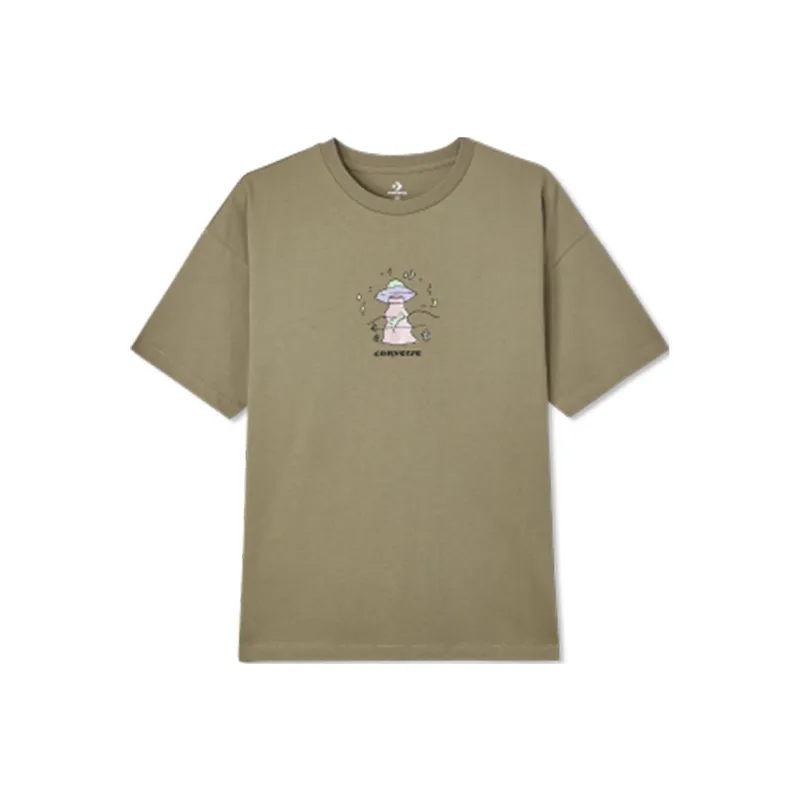 Converse T-Shirts Women's Brown-0