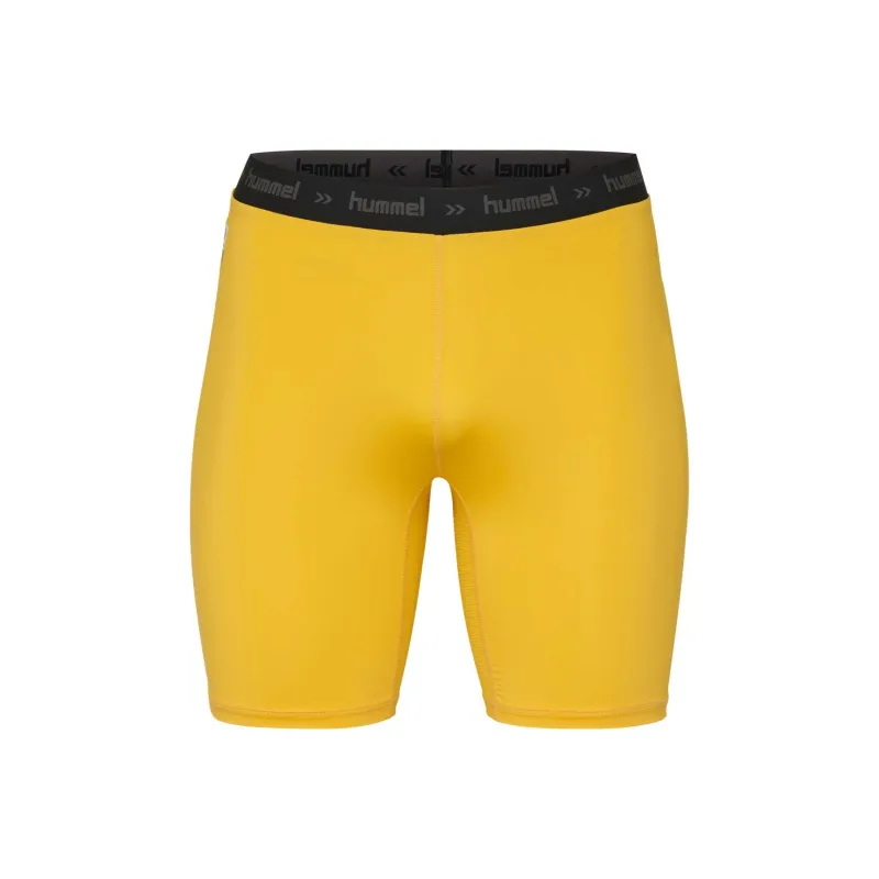 Hummel HML FIRST PERFORMANCE TIGHT SHORTS Sports Shorts Men Yellow-0