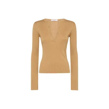 MaxMara Urlo Ribbed Long Sleeve Sweater