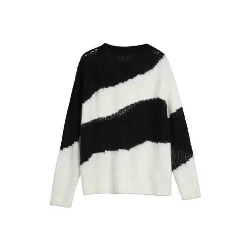 ELLE Sweater Women's Black White