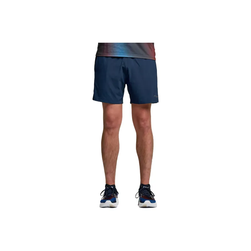 Saucony Outpace Sports Shorts Men's Marine Blue-0