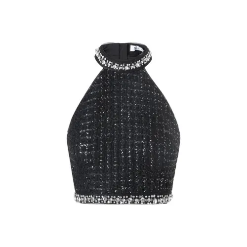 Misi Camii Crop Tops Women's Black
