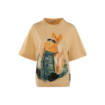Moncler T Shirts Women's Yellow