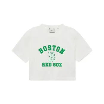 MLB Crop Tops Women's White
