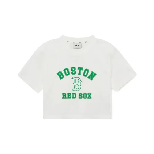 MLB Crop Tops Women's White